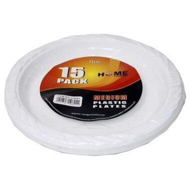 Plastic Plates -Medium- 15pcs