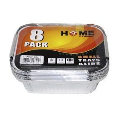 8 PACK  TRAYS & LIDS