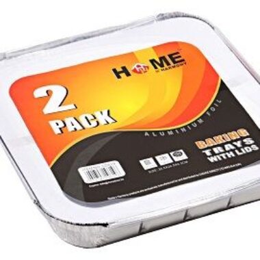 2 PACK BAKING TRAYS WITH LIDS