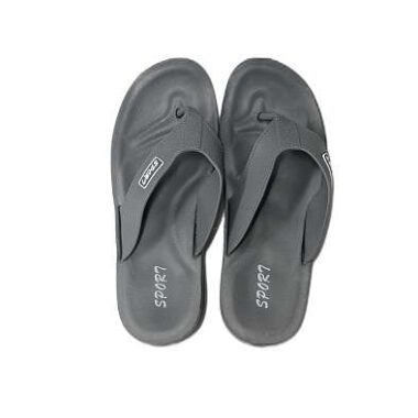 BEST QUALITY LIGHTWEIGHT GREY  FLIP FLOPS FOOTWEAR , CASUAL WEAR – SIZES 40,41,42,43,44