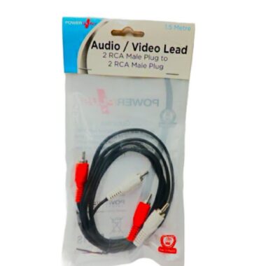 AUDIO / VIDEO LEAD 2RCA MALE PLUG TO 2RCA MALE PLUG