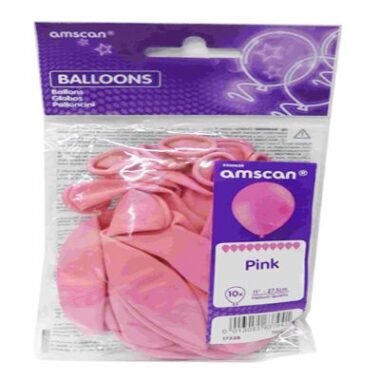 10 PIECES PACK PINK BALLONS PARTY BALLONS  – 11″ /27CM