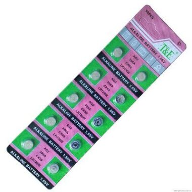 ALKALINE AG 2- 10 WATCH BATTERIES 1.5 V