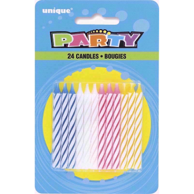 24 PARTY -BIRTHDAY CANDLES-