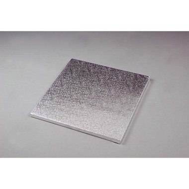 12 ” INCHS SQUARE SILVER CAKE  BOARD