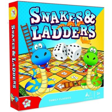 Kids Play •Features:Board Game, Snakes and Ladders Board Game for 2 to 6 Players