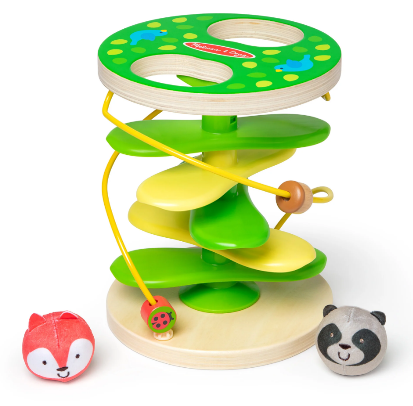 Melissa & Doug Rollables Treehouse | Early Development & Activity Toys for 1 Year Old Boys & Girls | Wooden Baby Toys 12 Months + | Cause and Effect Toys for 1 Year Olds with Sensory Balls for Babies